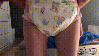 Full Day Locked Diaper – messing in public.